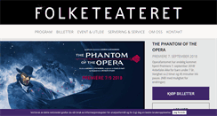 Desktop Screenshot of folketeateret.no